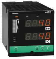 40TB - Meldelampe/Alarmeinheit für Temperatur- und Druckeingänge, Doppelanzeige