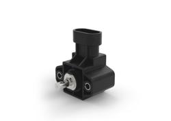 GR3P - Hall-Effekt-Winkelsensor mit Welle und Superseal 3P AMP-Anschluss, eine Umdrehung