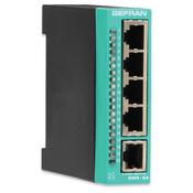 Modulares Remote I/O - Ethernet-Switch-Modul mit eigener Spannungsversorgung - Befestigung auf DIN-Schiene