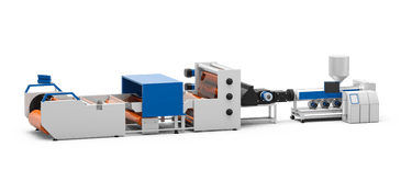 Extruder mit Flachkopfdüse